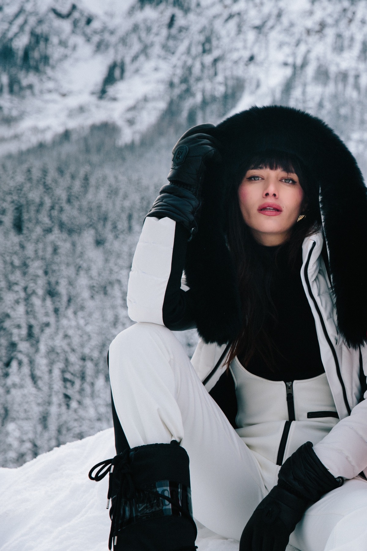 THE MACKAGE SKI CAPSULE CAMPAIGN IN BANFF | SUAREZ SISTERS - NATALIE 